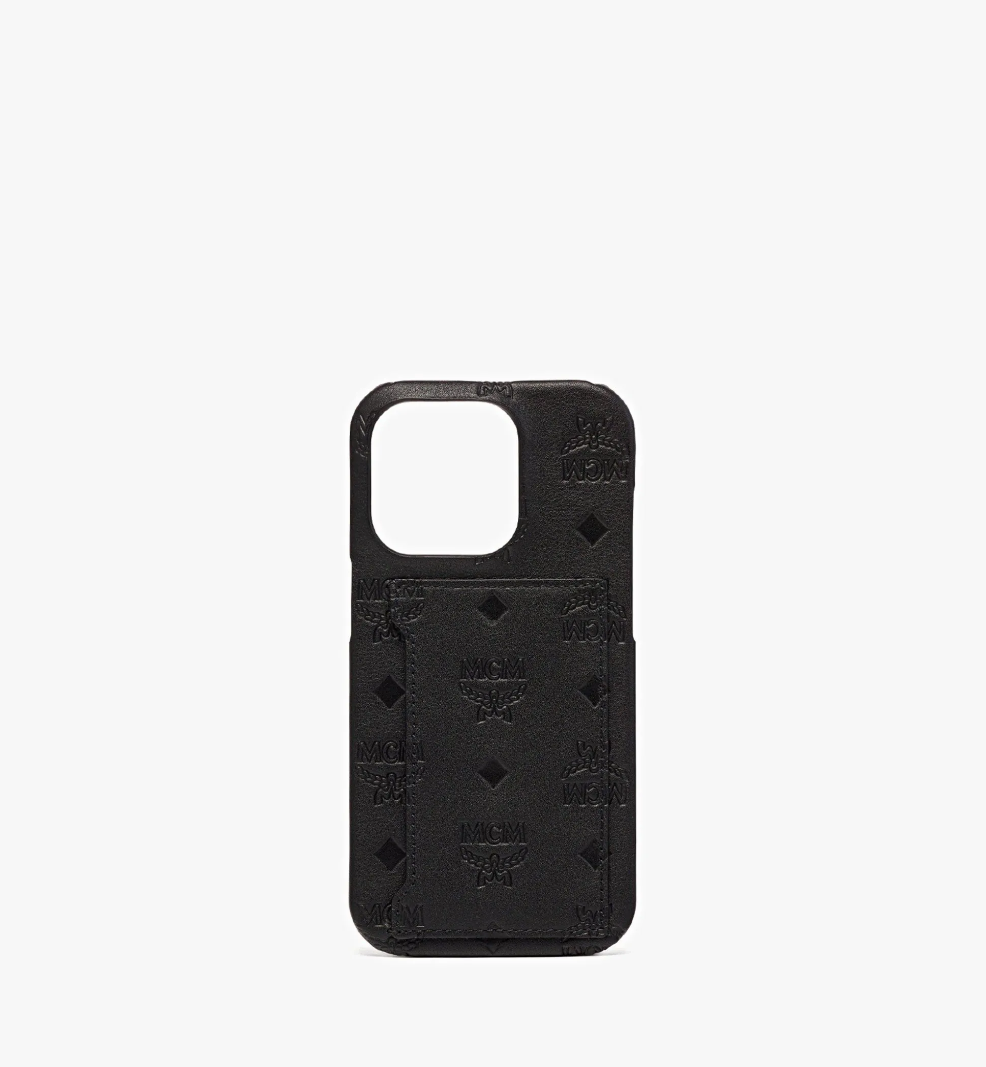 Hulle Fur Iphone 14 Pro Aus Leder Mit Gepragtem Monogramm