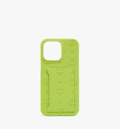 Hulle Fur Iphone 14 Pro Max Aus Leder Mit Gepragtem Monogramm