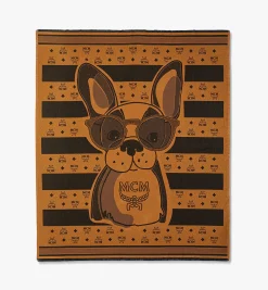 Jacquardgewebte Stranddecke M Pup