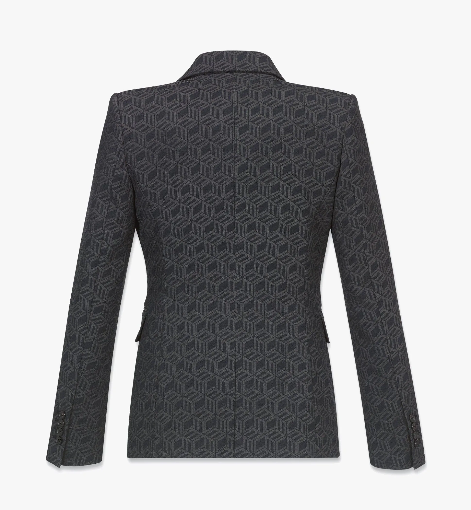 Jacquard-Jacke Mcmotor Mit Cubic-Monogramm Fur Damen