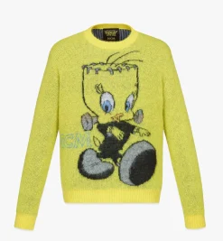Jacquard-Pullover Looney Tunes X Mcm Aus Mohair Fur Herren
