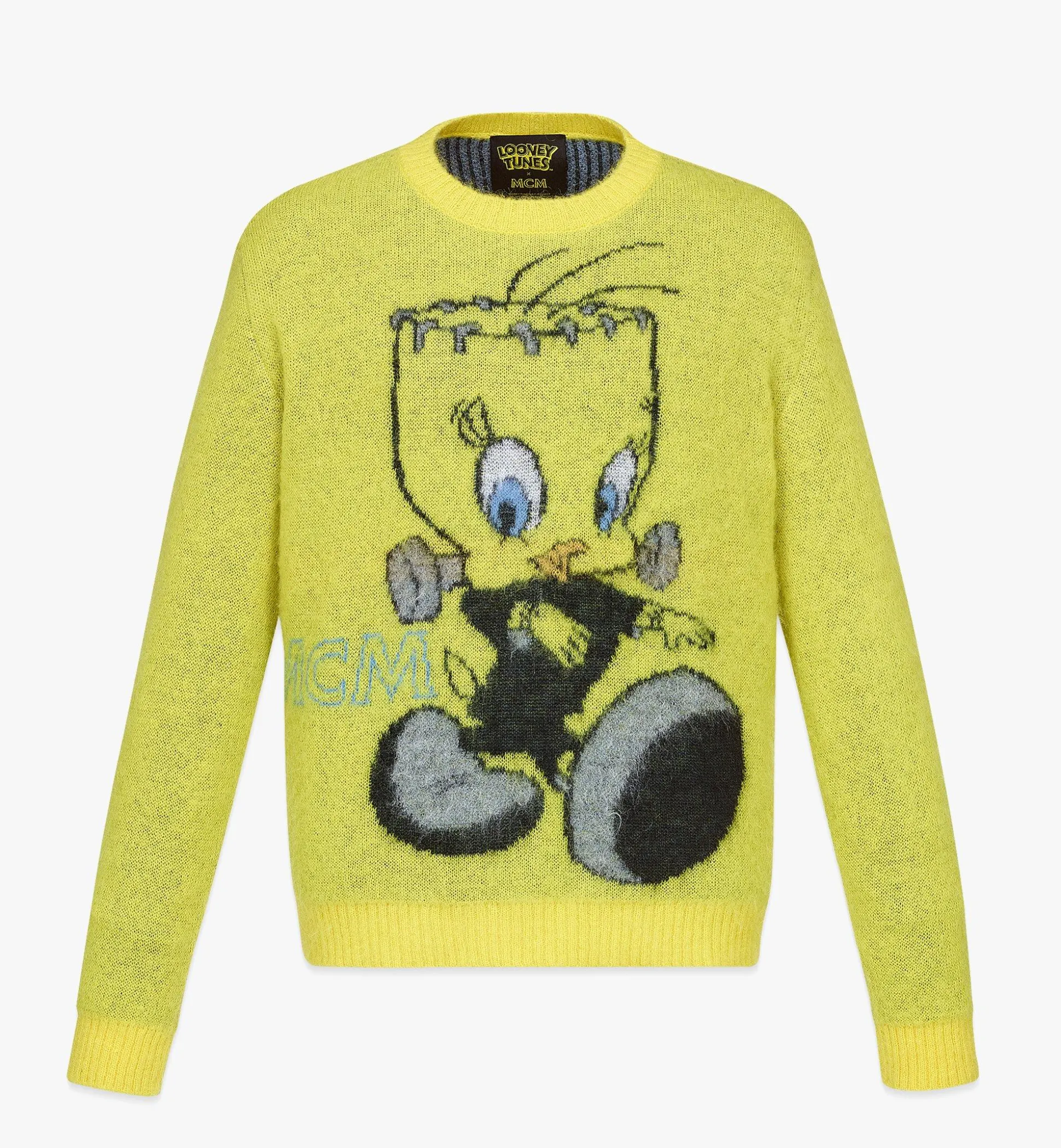 Jacquard-Pullover Looney Tunes X Mcm Aus Mohair Fur Herren