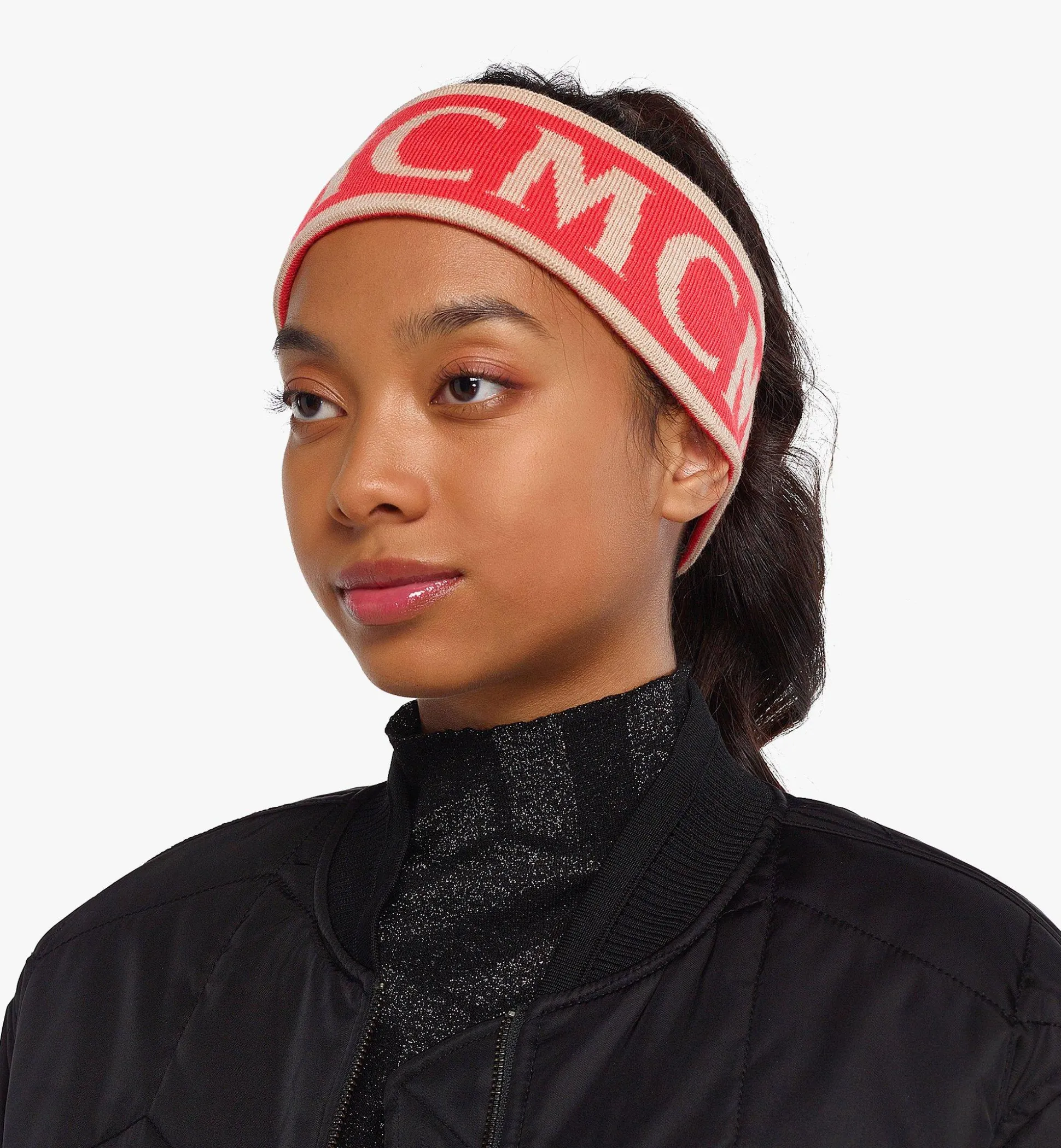 Jacquard-Stirnband Mit Mcm-Monogramm