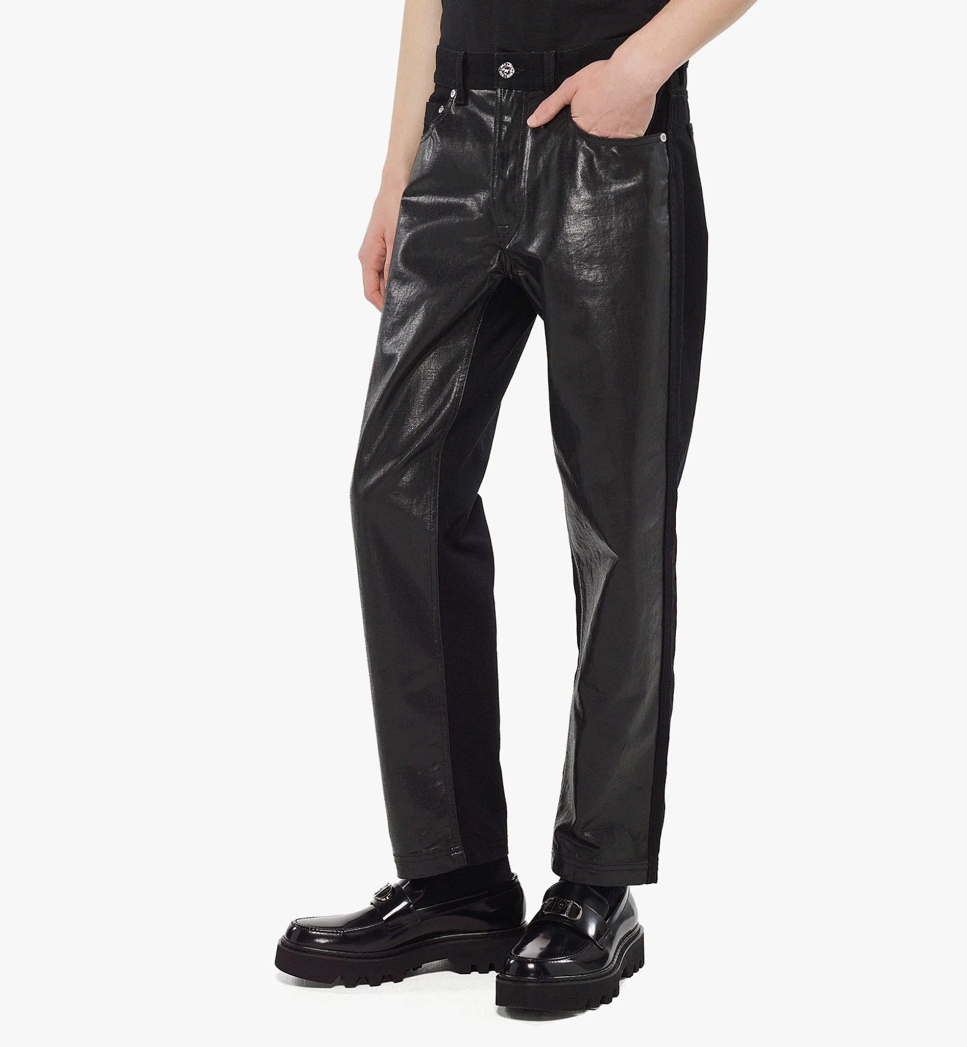 Jeans In Glossy Denim Fur Herren