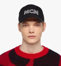 Kappe Mcm Essentials Aus Baumwoll-Twill Mit Logo