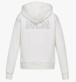 Kapuzenpulli Mcm Essentials Aus Bio-Baumwolle Mit Reissverschluss Und Logo Fur Damen