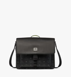 Klassik Messenger-Tasche In Visetos Leder-Mix