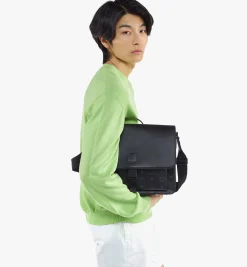 Klassik Messenger-Tasche In Visetos Leder-Mix
