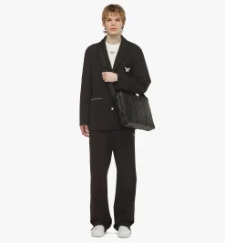 Klassik Tragetasche Aus Leder Mit Monogramm