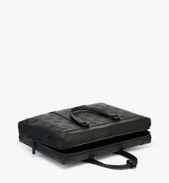 Klassik Tragetasche Aus Leder Mit Monogramm