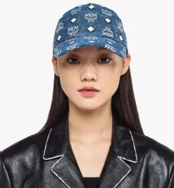 Klassische Kappe In Vintage Denim Jacquard