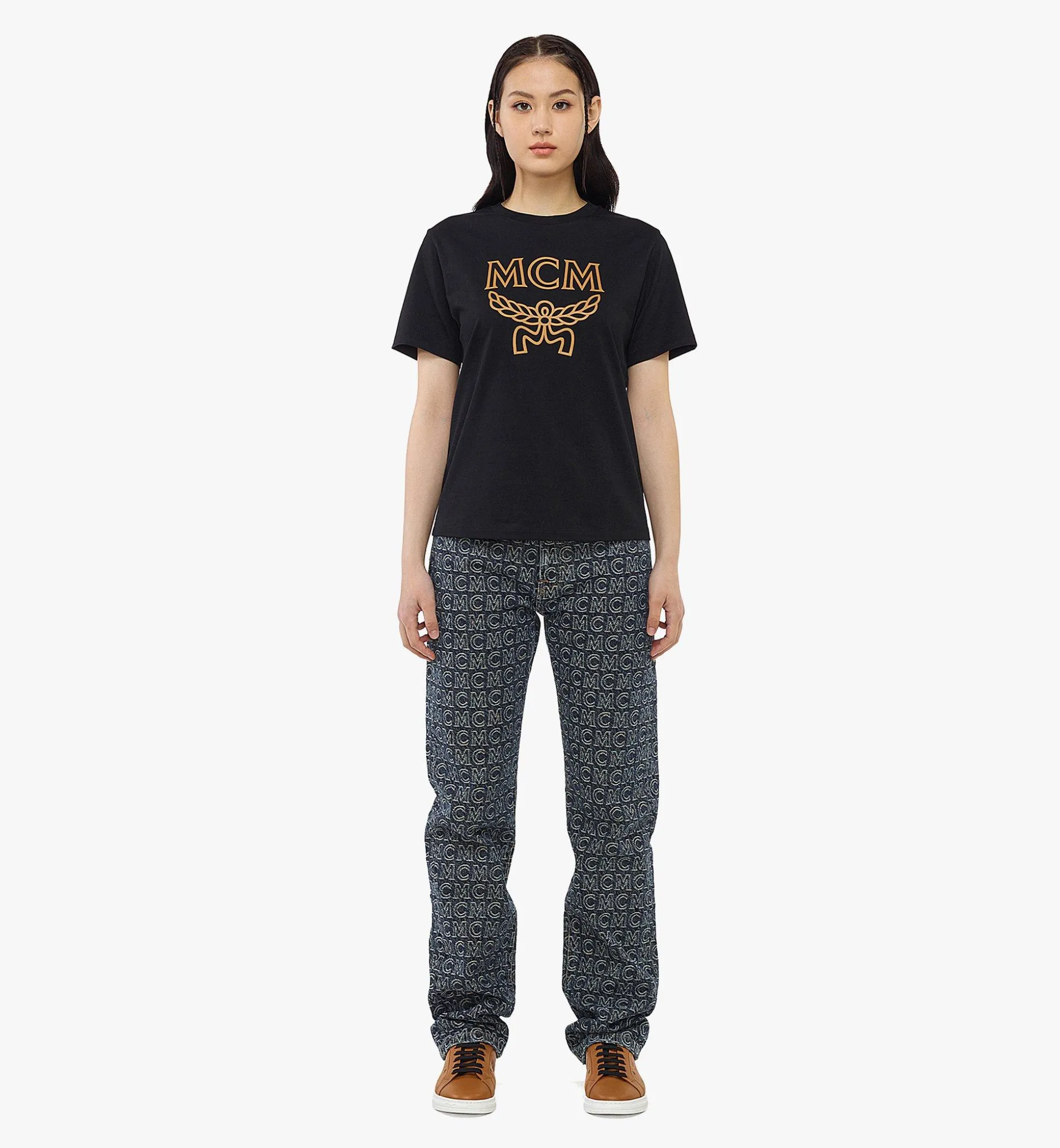 Klassisches T-Shirt Mit Logo Fur Damen