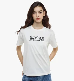 Logo-T-Shirt Meta Safari Fur Damen