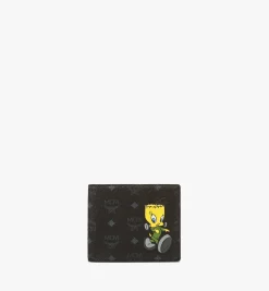 Looney Tunes X Mcm Gefaltetes Portemonnaie In Visetos