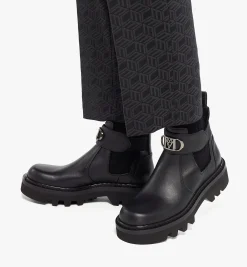 Mode Travia Open Ankle Boots Aus Kalbsleder