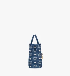 Munchen Tragetasche In Vintage Denim Jacquard