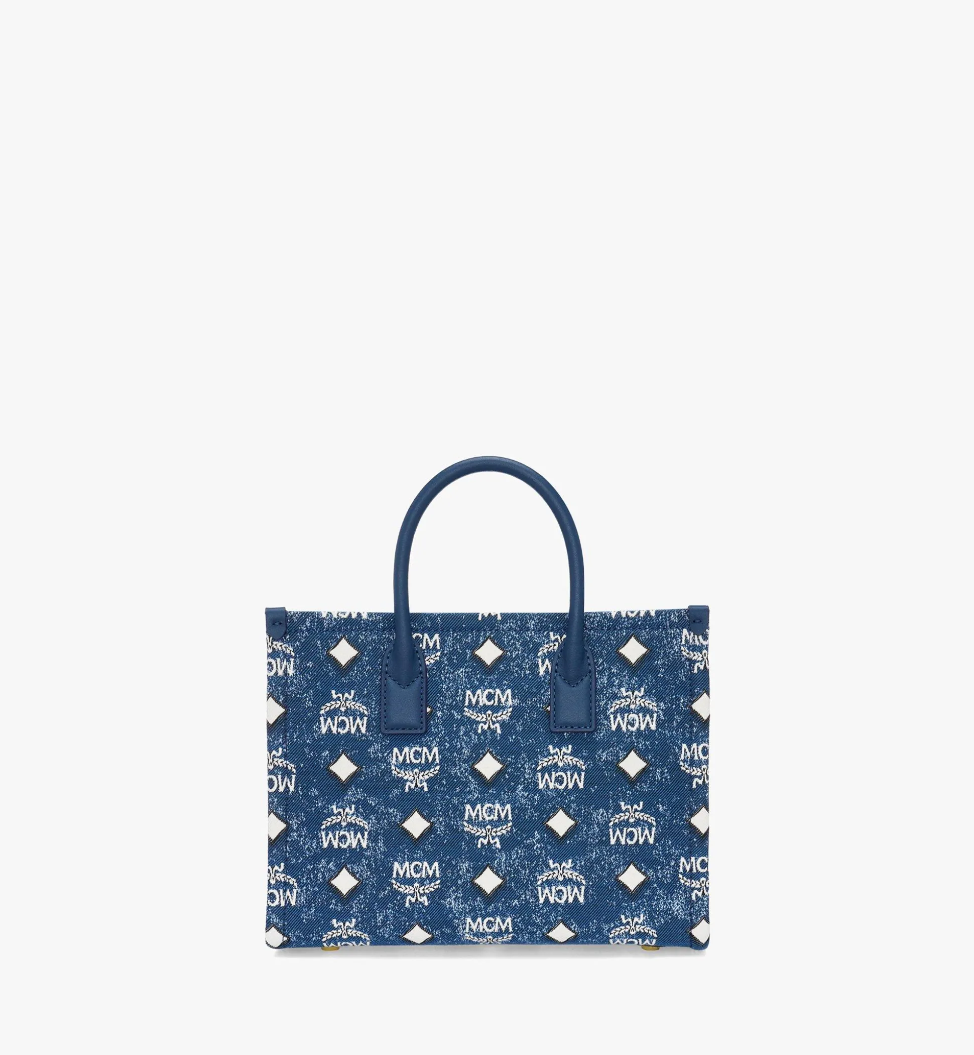 Munchen Tragetasche In Vintage Denim Jacquard
