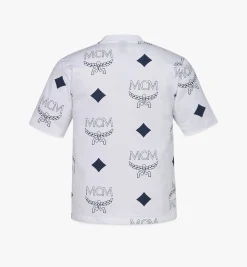 Phenomenon X Mcm Logo-T-Shirt In Big Visetos Fur Herren