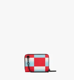 Portemonnaie Mit Rundum-Reissverschluss In Checkerboard Visetos