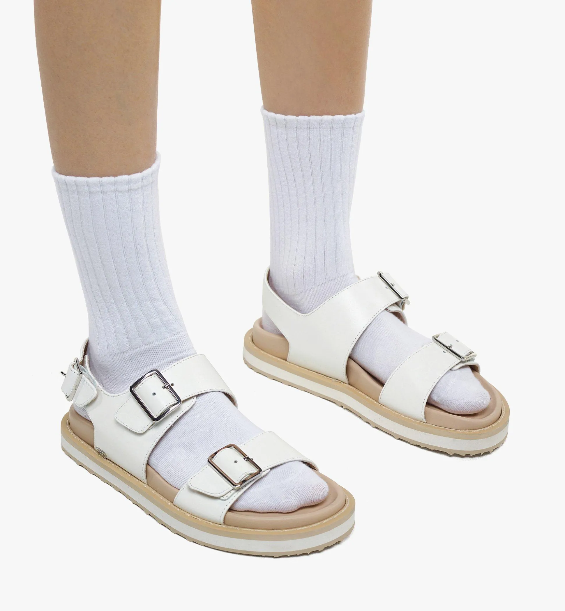 Sandalen Aus Kalbsleder