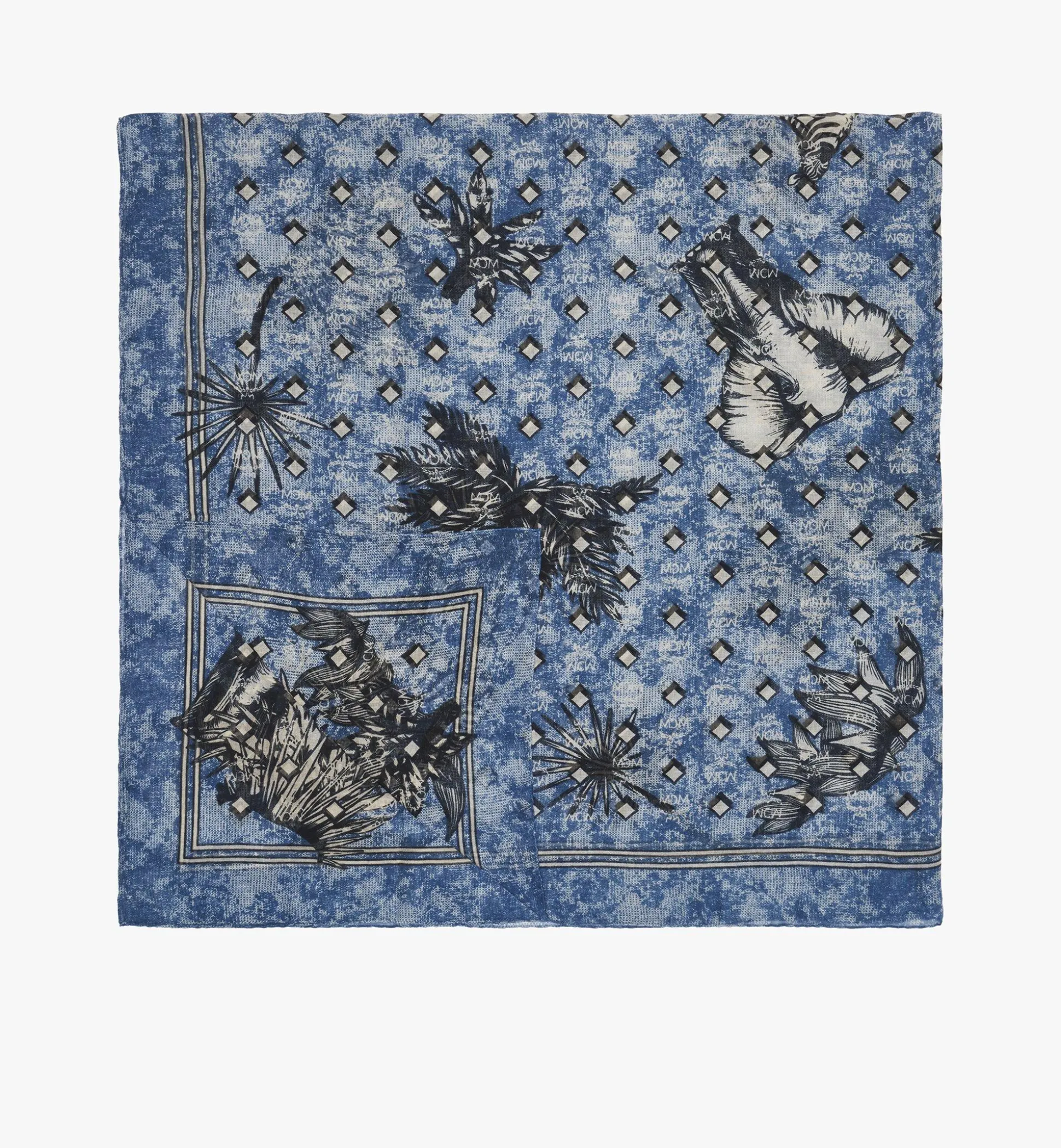Schal Mit Vintage-Monogramm