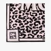 Seidenhalstuch Mit Leopardenmuster Und Logos