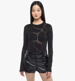 Shorts Aus Geknautschtem Kunstleder Fur Damen