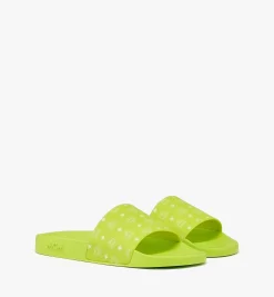 Slides Mit Monogramm-Print