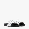 Slides Mit Monogramm-Print