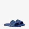 Slides Mit Monogramm-Print