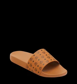 Slides Mit Monogramm-Print