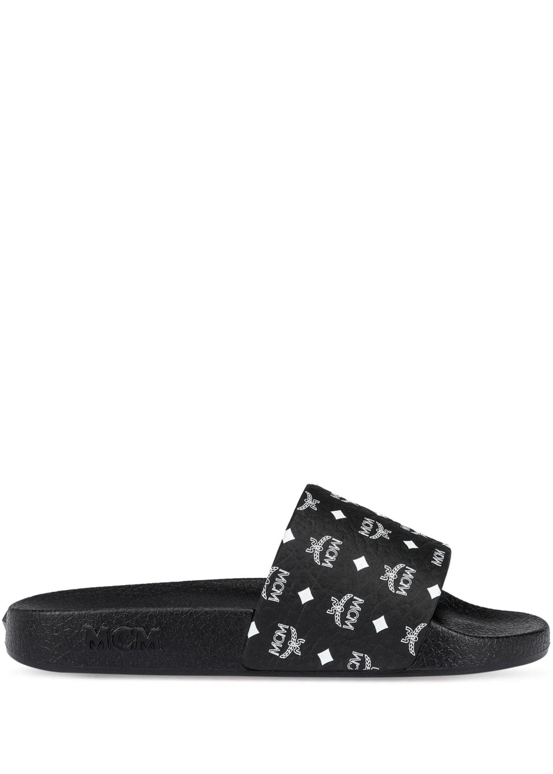 Slides Mit Monogramm-Print