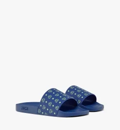 Slides Mit Monogramm-Print