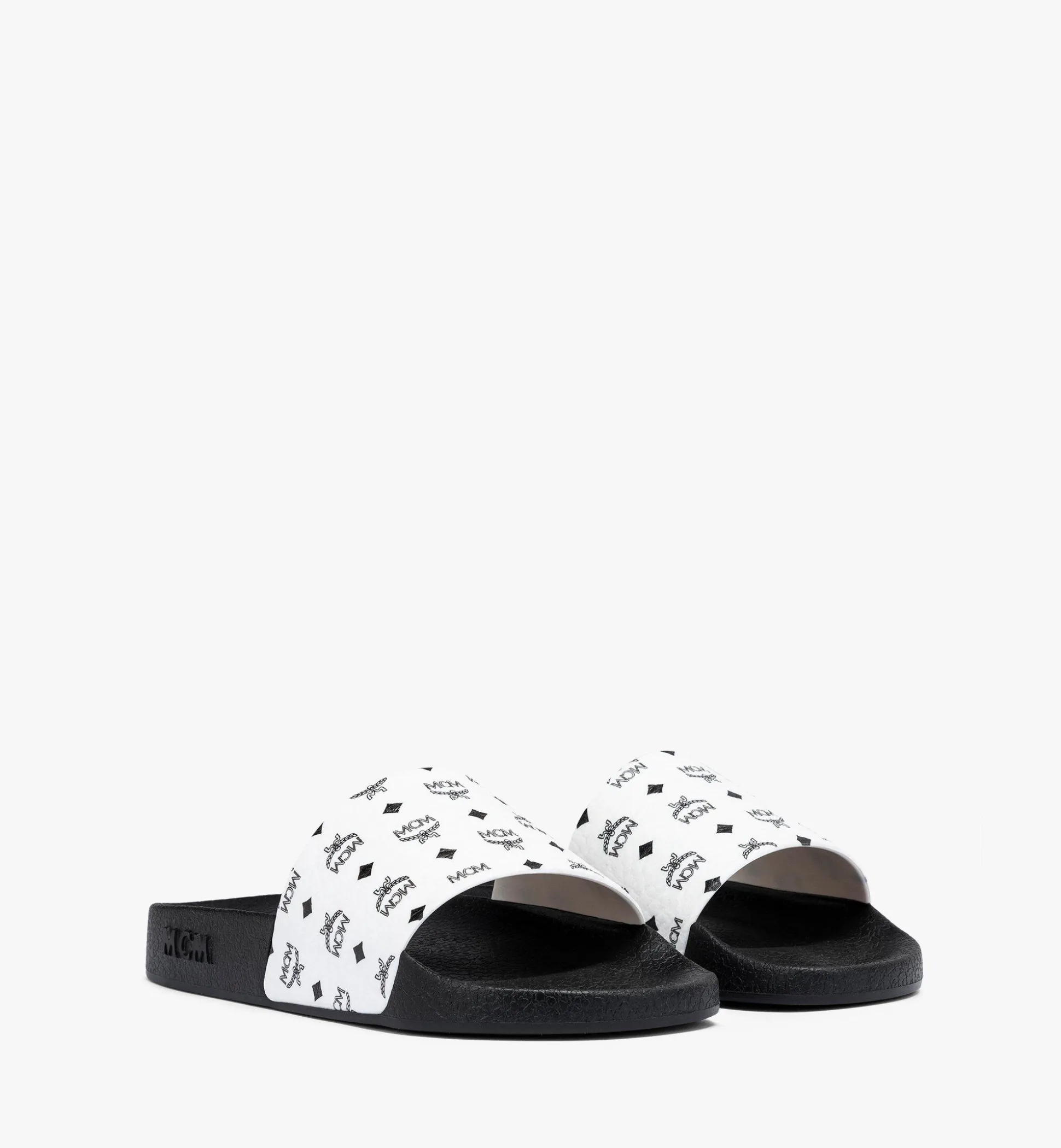 Slides Mit Monogramm-Print