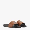 Slides Mit Monogramm-Print