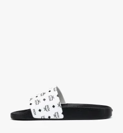 Slides Mit Monogramm-Print