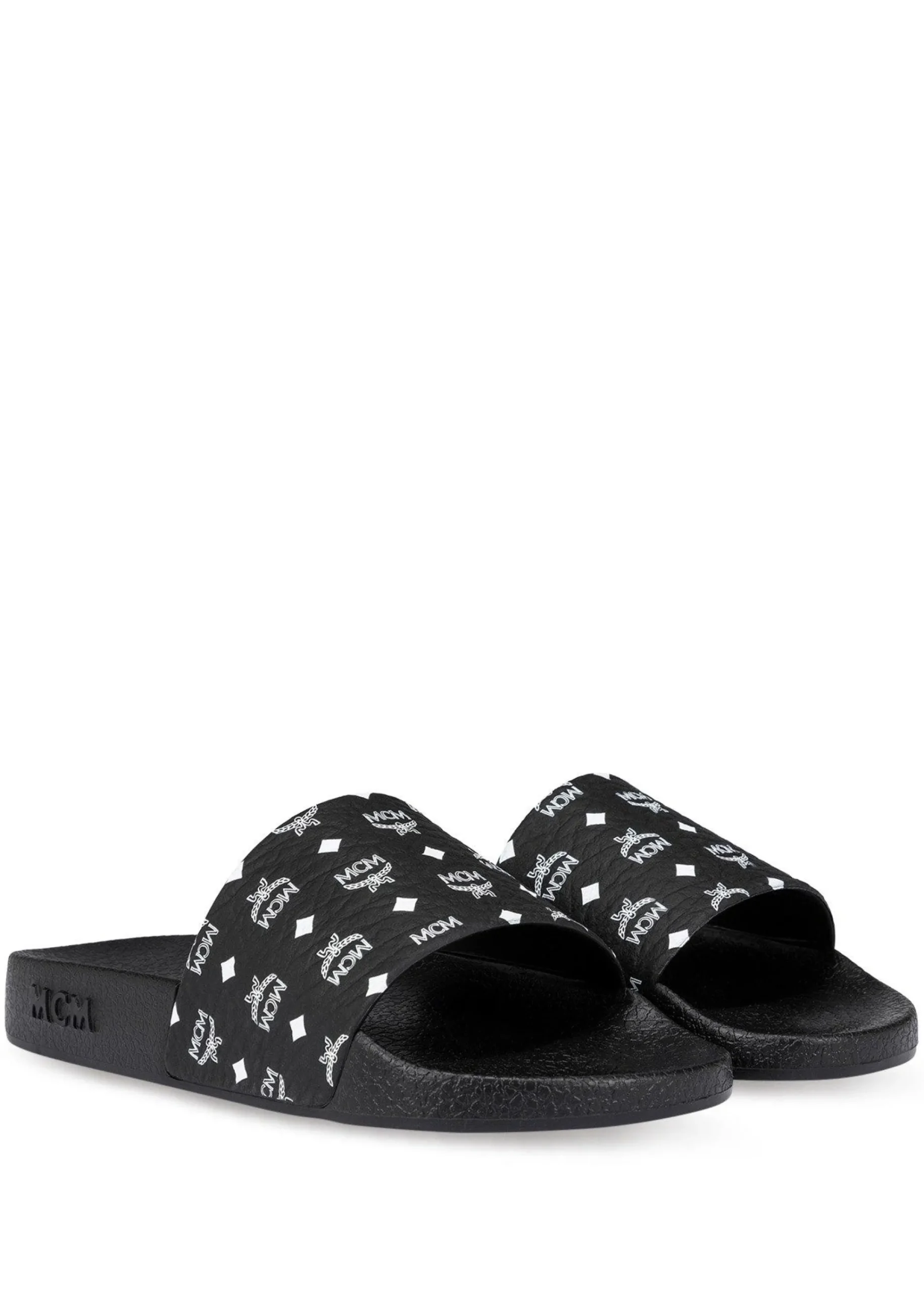 Slides Mit Monogramm-Print