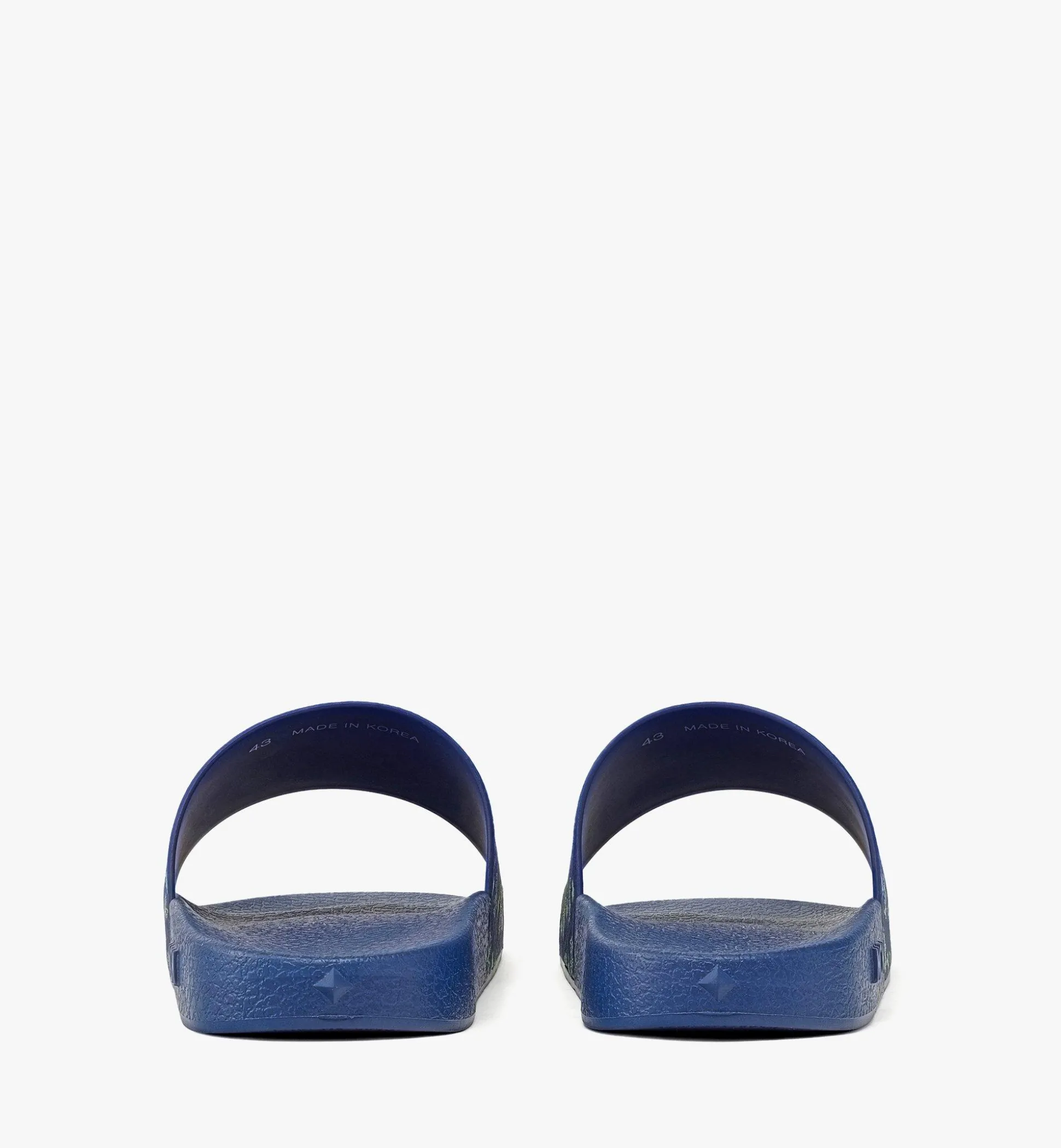 Slides Mit Monogramm-Print