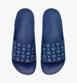 Slides Mit Monogramm-Print