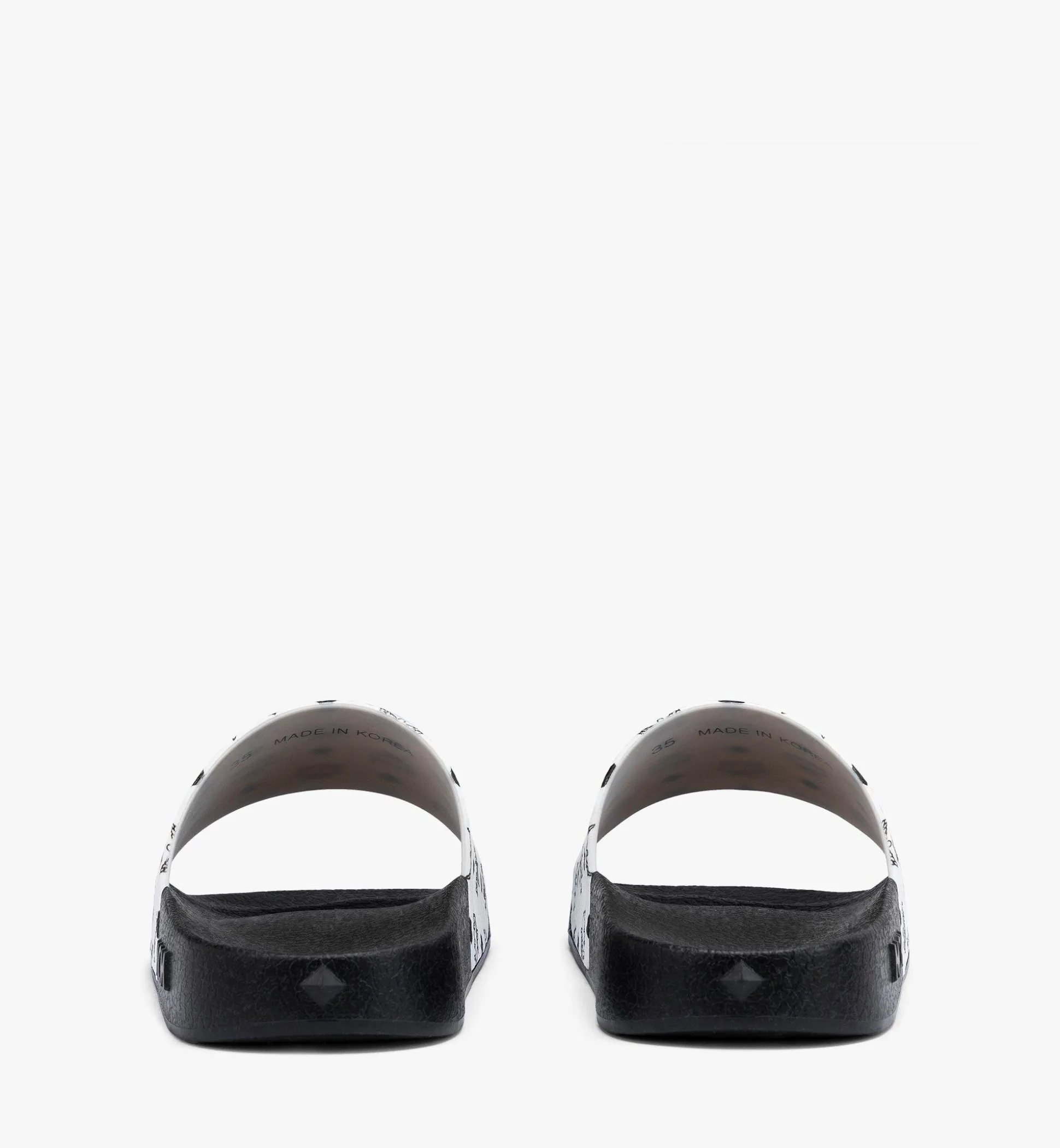 Slides Mit Monogramm-Print