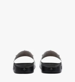 Slides Mit Monogramm-Print