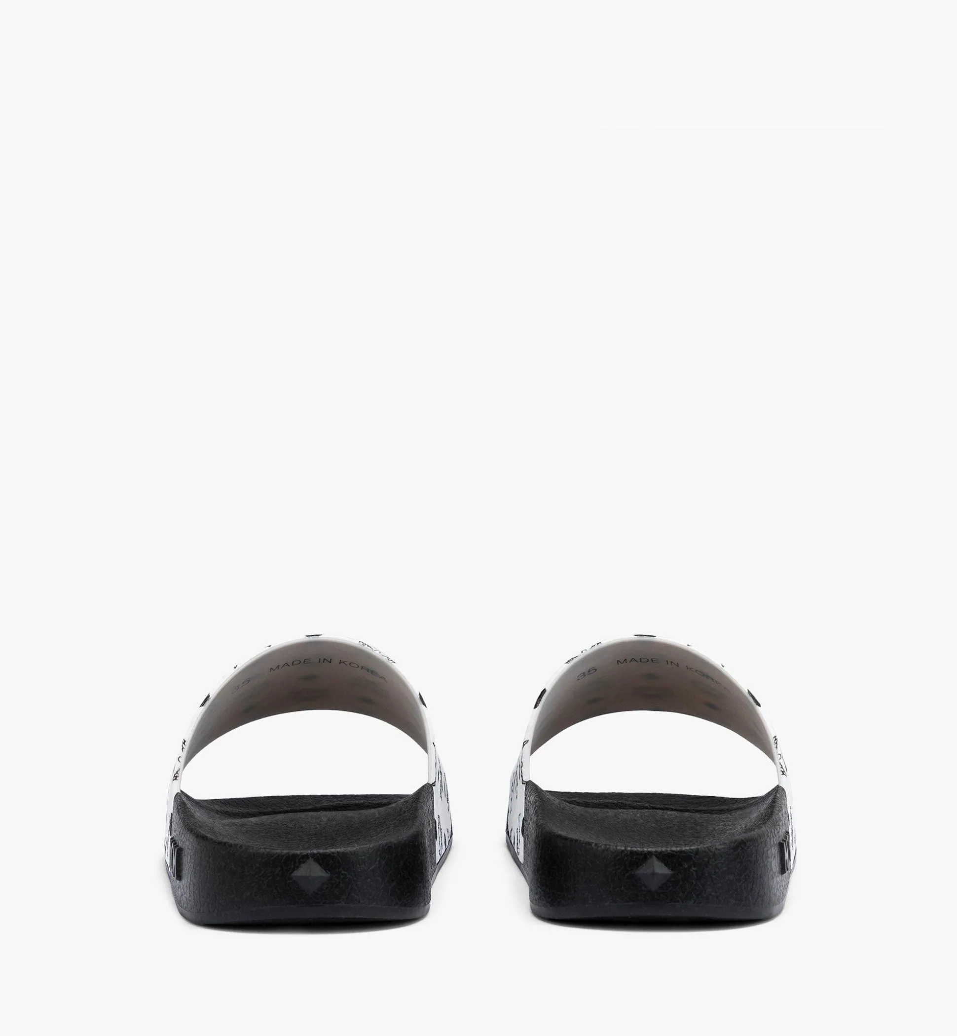 Slides Mit Monogramm-Print