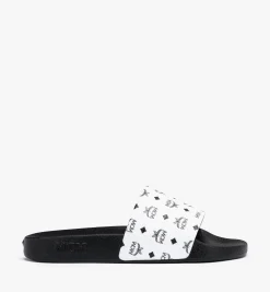 Slides Mit Monogramm-Print