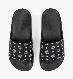Slides Mit Monogramm-Print