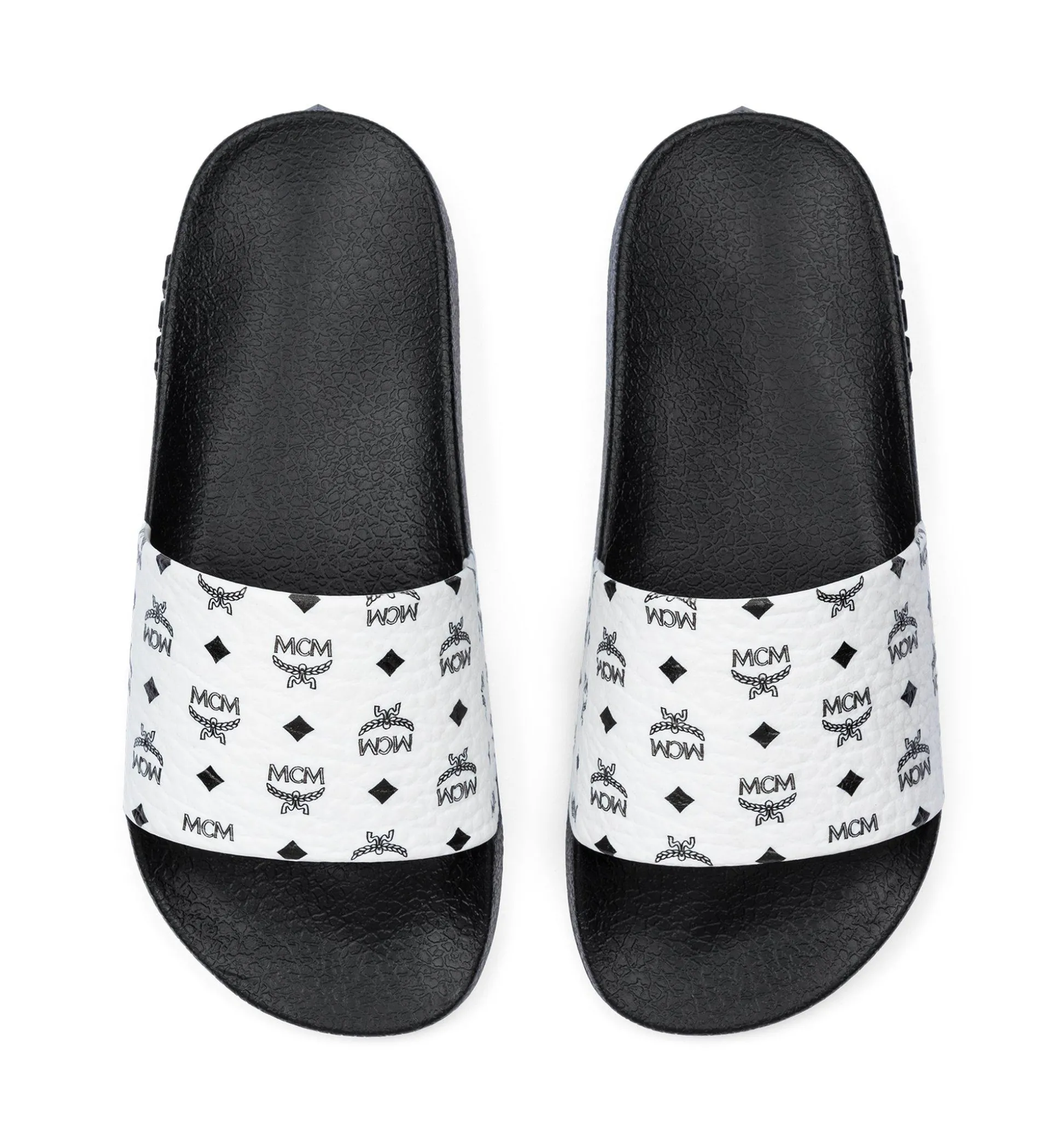 Slides Mit Monogramm-Print