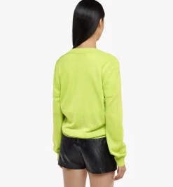 Strickjacke Aus Wolle Mit Cubic-Logo Fur Damen