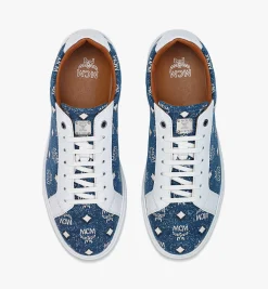 Terrain Low-Top-Sneaker In Vintage Denim Jacquard