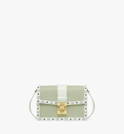 Tracy Schultertasche In Leder-Visetos-Mix