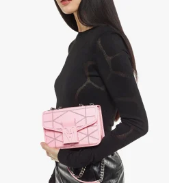 Travia Schultertasche Aus Gestepptem Knautschleder