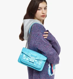Travia Schultertasche Aus Gestepptem Knautschleder